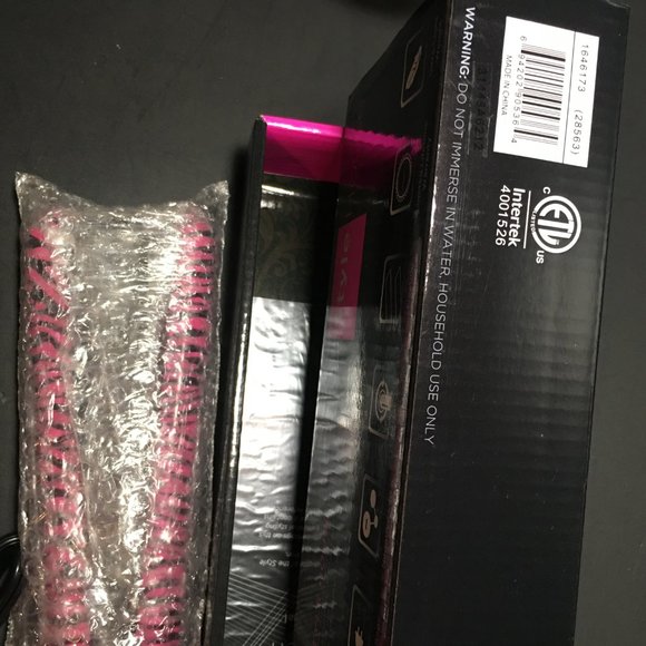 Style House pink and black Zebra Professional Styling Iron.   NIB - Picture 11 of 14